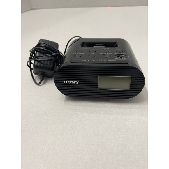 Sony ICF-CO5IP 30-Pin iPhone/iPod Alarm Clock Radio Speaker Dock - Picture 1 of 6